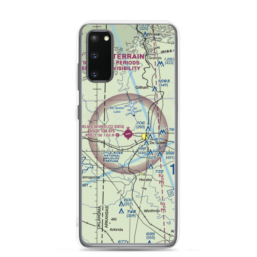 J Lynn Helms Sevier County Airport (DEQ) VFR Sectional Samsung Case Samsung Galaxy S20 model shown