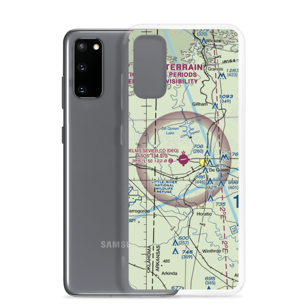 J Lynn Helms Sevier County Airport (DEQ) VFR Sectional Samsung Case Samsung Galaxy S20 model shown