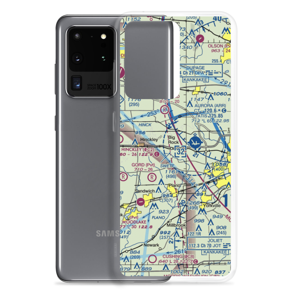 J Maddock Airport (IL38) VFR Sectional Samsung Case Samsung Galaxy S20 Ultra model shown