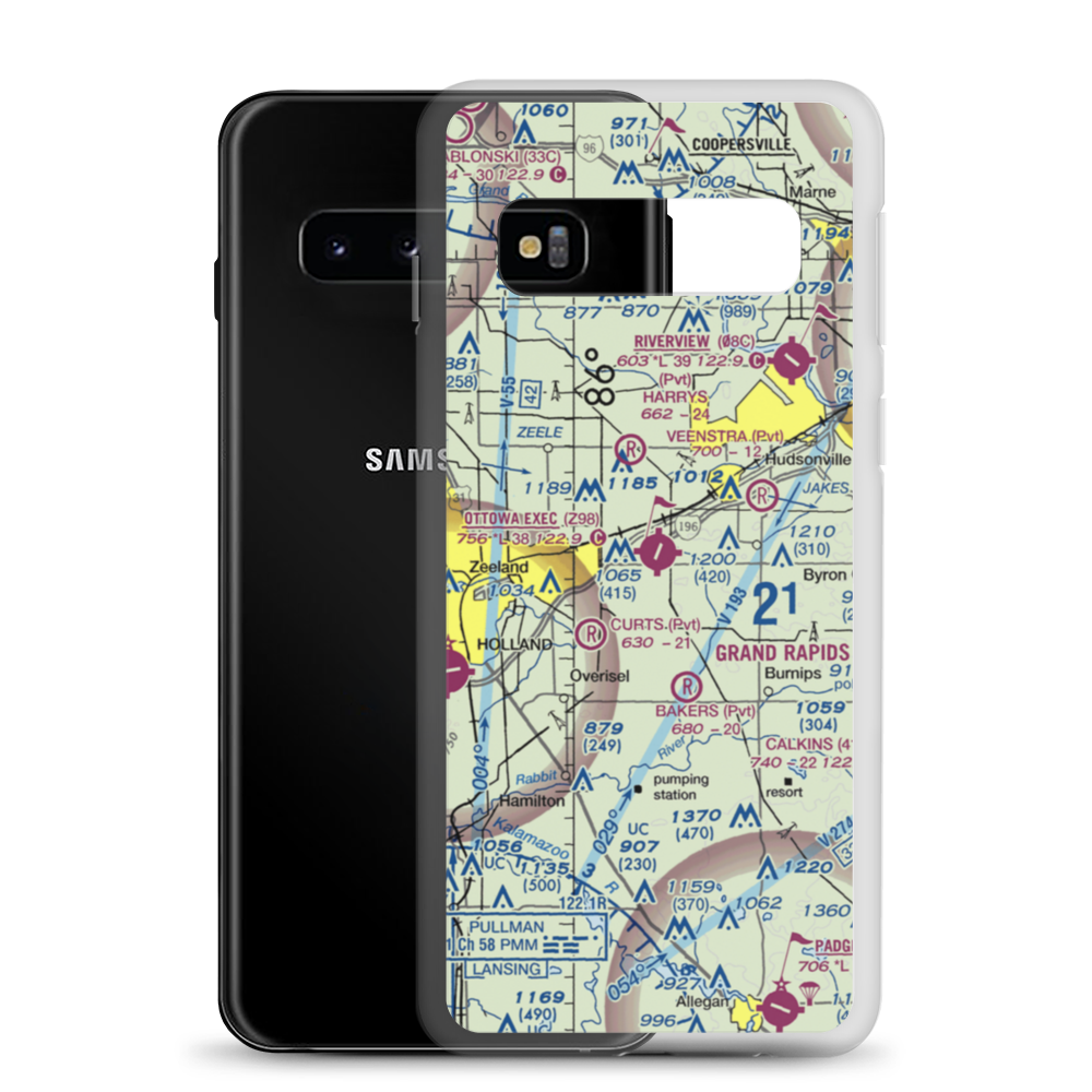 J P's Field (6MI7) VFR Sectional Samsung Case Samsung Galaxy S10 model shown