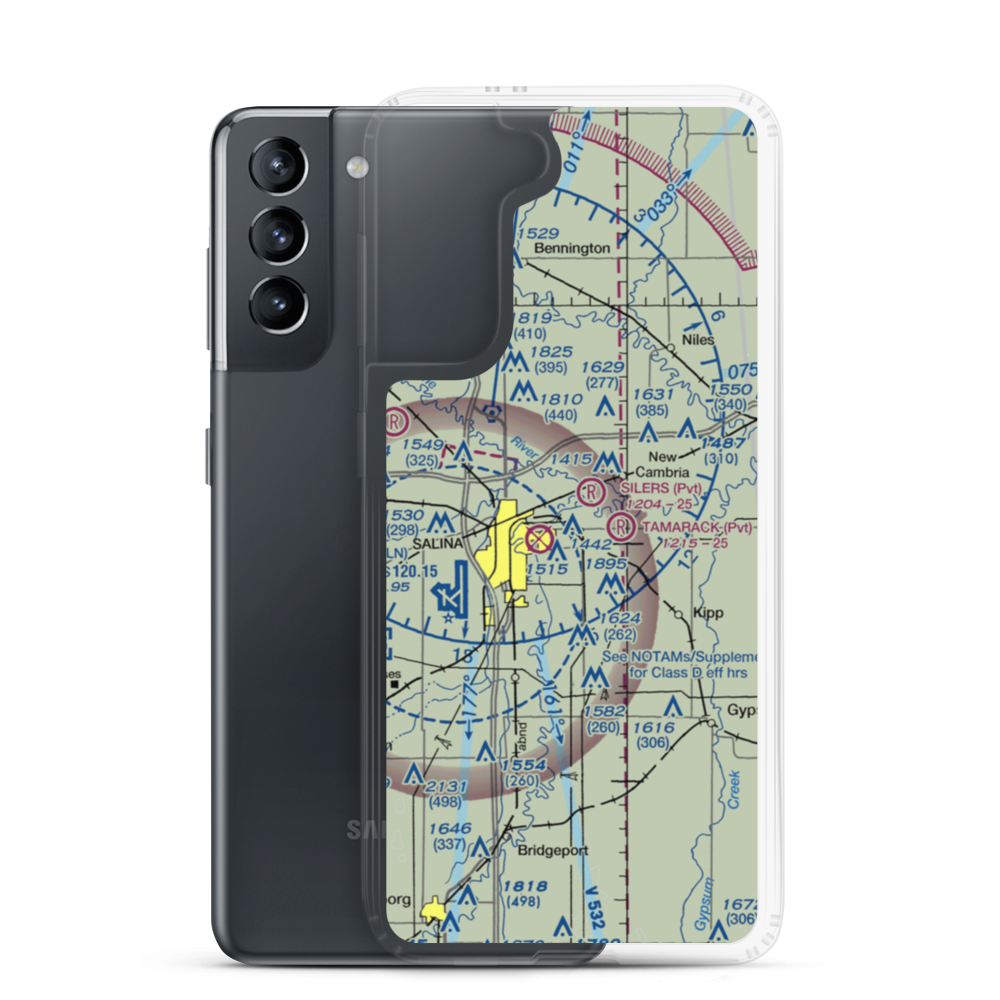 J Roesner Airport (SN00) VFR Sectional Samsung Case Samsung Galaxy S21 model shown