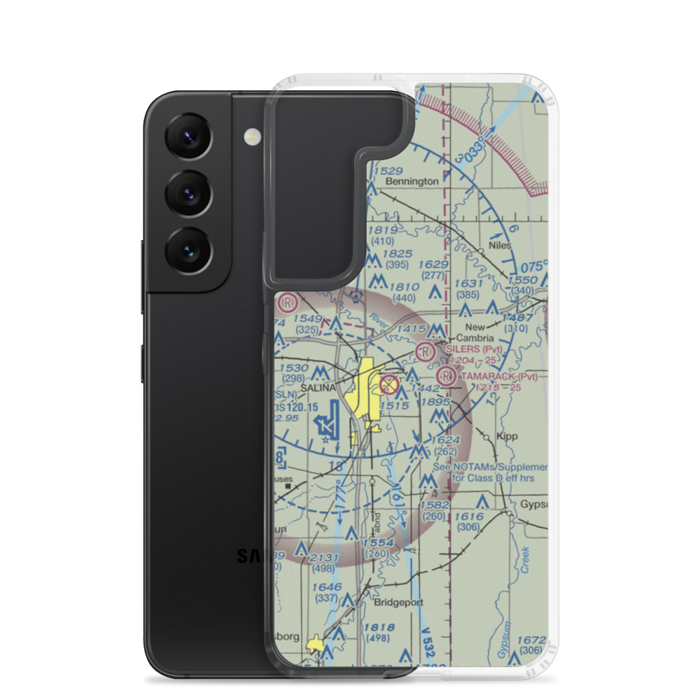 J Roesner Airport (SN00) VFR Sectional Samsung Case Samsung Galaxy S22 model shown