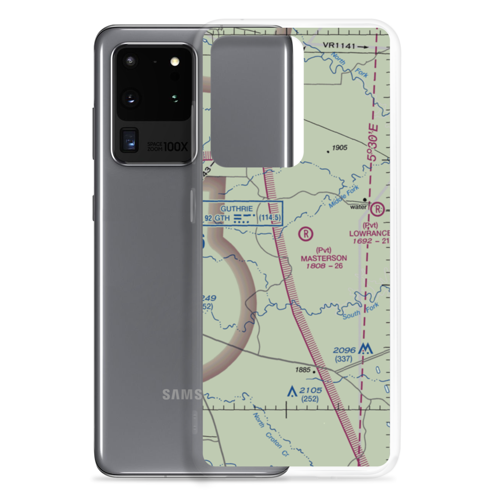 J Y Ranch-R B Masterson Iii Estate Airport (1TX2) VFR Sectional Samsung Case Samsung Galaxy S20 Ultra model shown