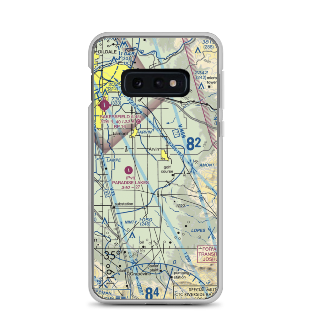 J&J Crop Dusters Inc Airport (6CA7) VFR Sectional Samsung Case Samsung Galaxy S10e model shown