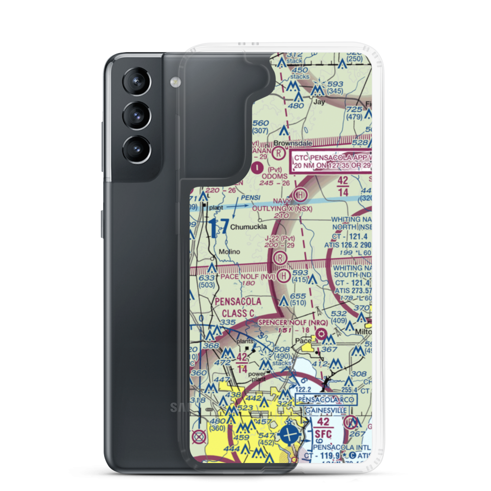 J-22 Ranch Airport (16FL) VFR Sectional Samsung Case Samsung Galaxy S21 model shown