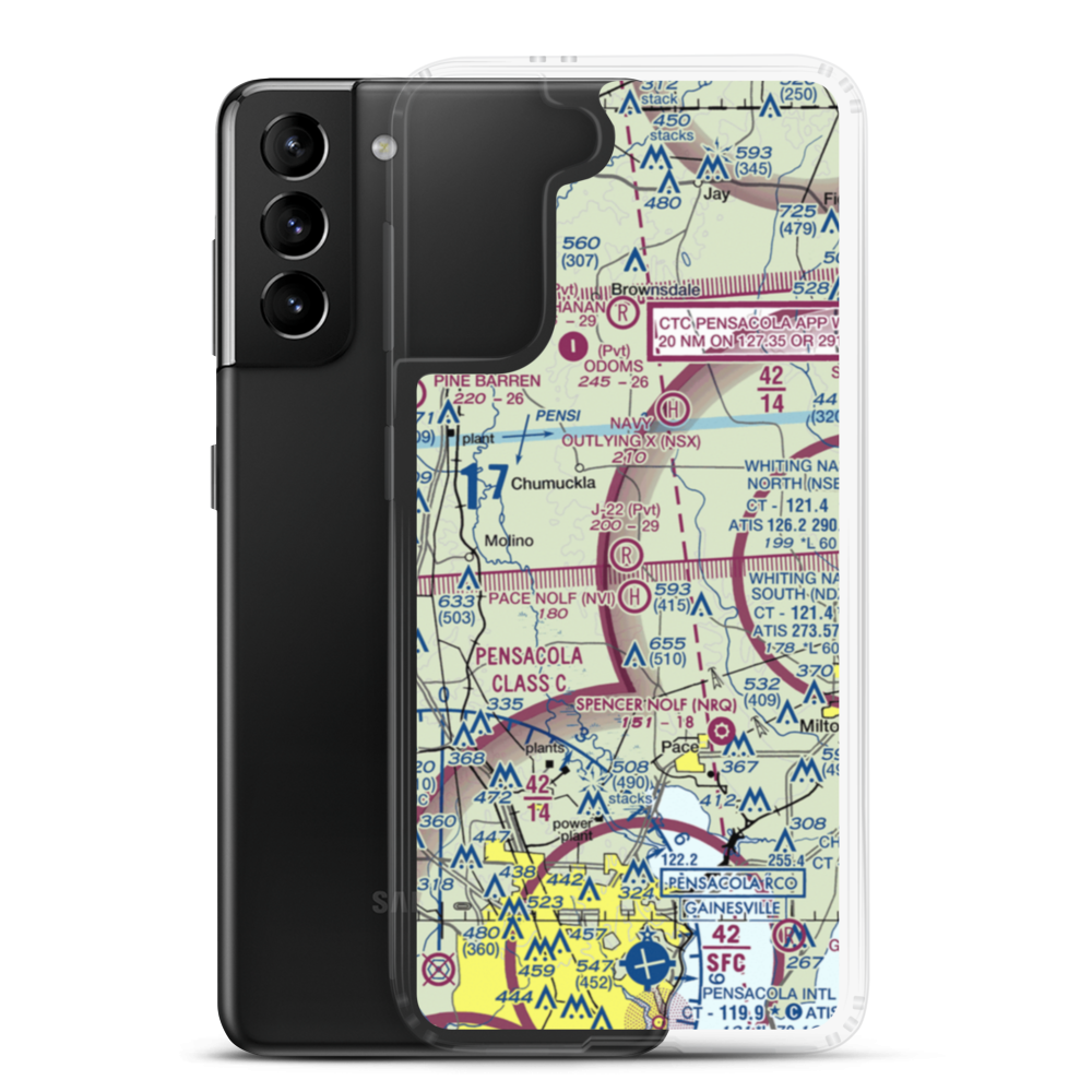 J-22 Ranch Airport (16FL) VFR Sectional Samsung Case Samsung Galaxy S21 Plus model shown