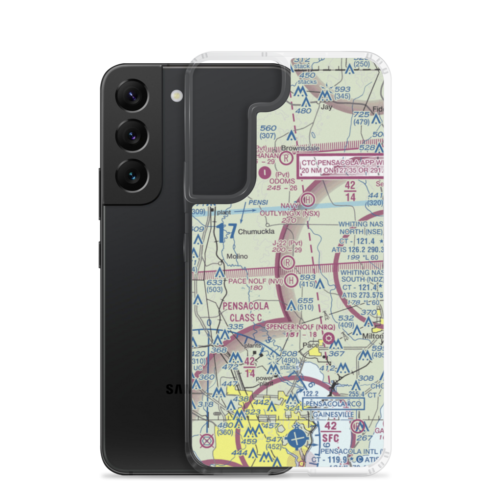 J-22 Ranch Airport (16FL) VFR Sectional Samsung Case Samsung Galaxy S22 model shown