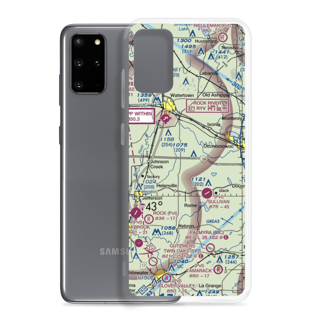 J-3 Cub Field (66WI) VFR Sectional Samsung Case Samsung Galaxy S20 Plus model shown