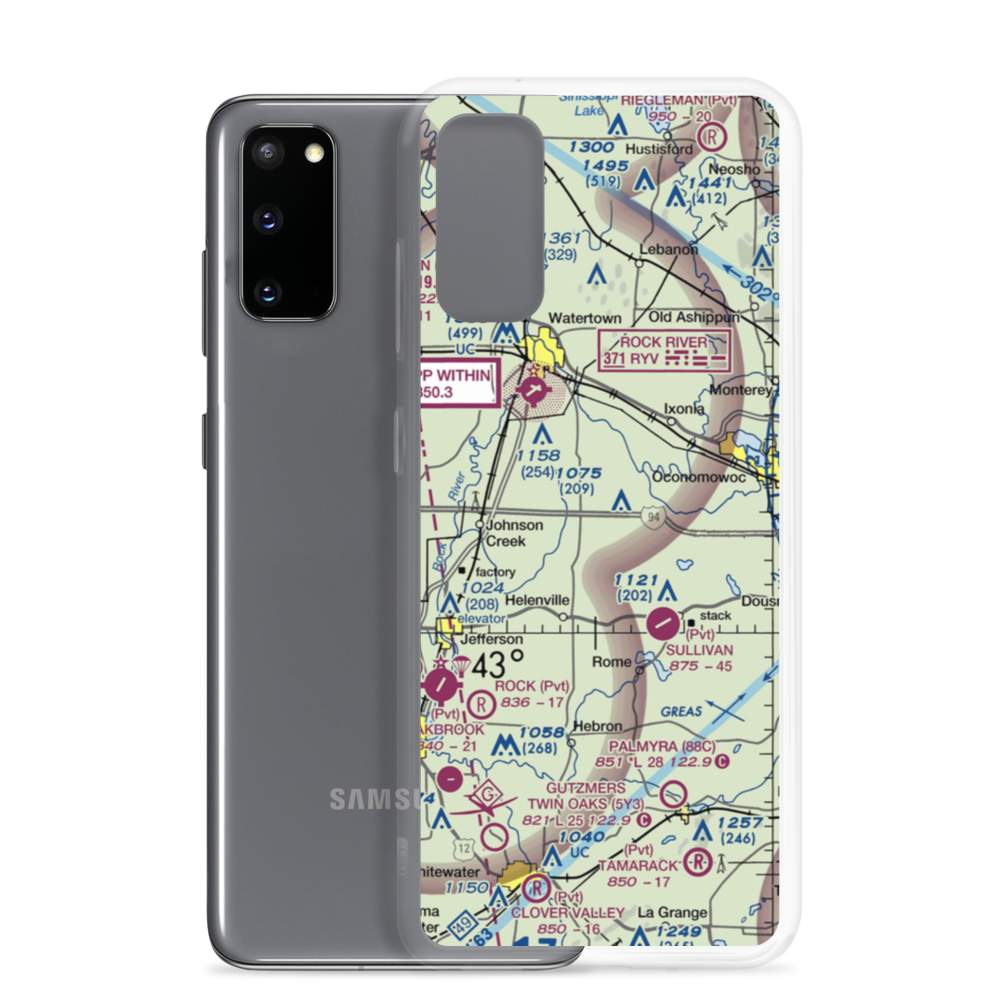 J-3 Cub Field (66WI) VFR Sectional Samsung Case Samsung Galaxy S20 model shown