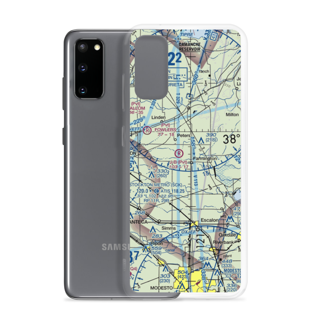 J-B Airport (CN29) VFR Sectional Samsung Case Samsung Galaxy S20 model shown