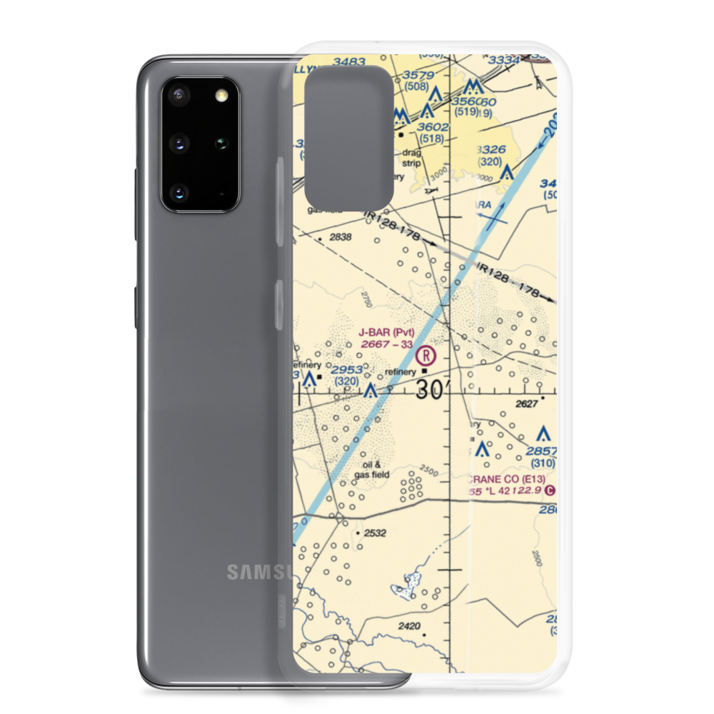 J-Bar Ranch Airport (8TE2) VFR Sectional Samsung Case Samsung Galaxy S20 Plus model shown
