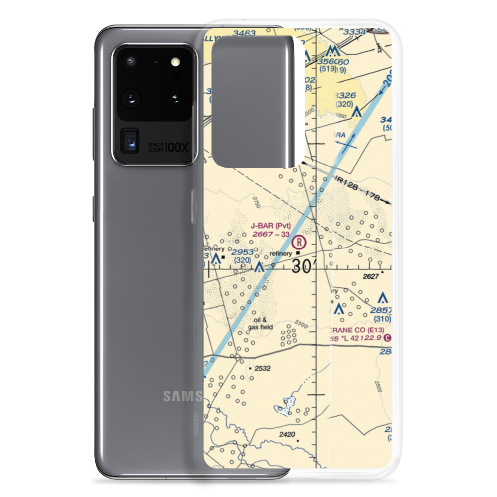 J-Bar Ranch Airport (8TE2) VFR Sectional Samsung Case Samsung Galaxy S20 Ultra model shown