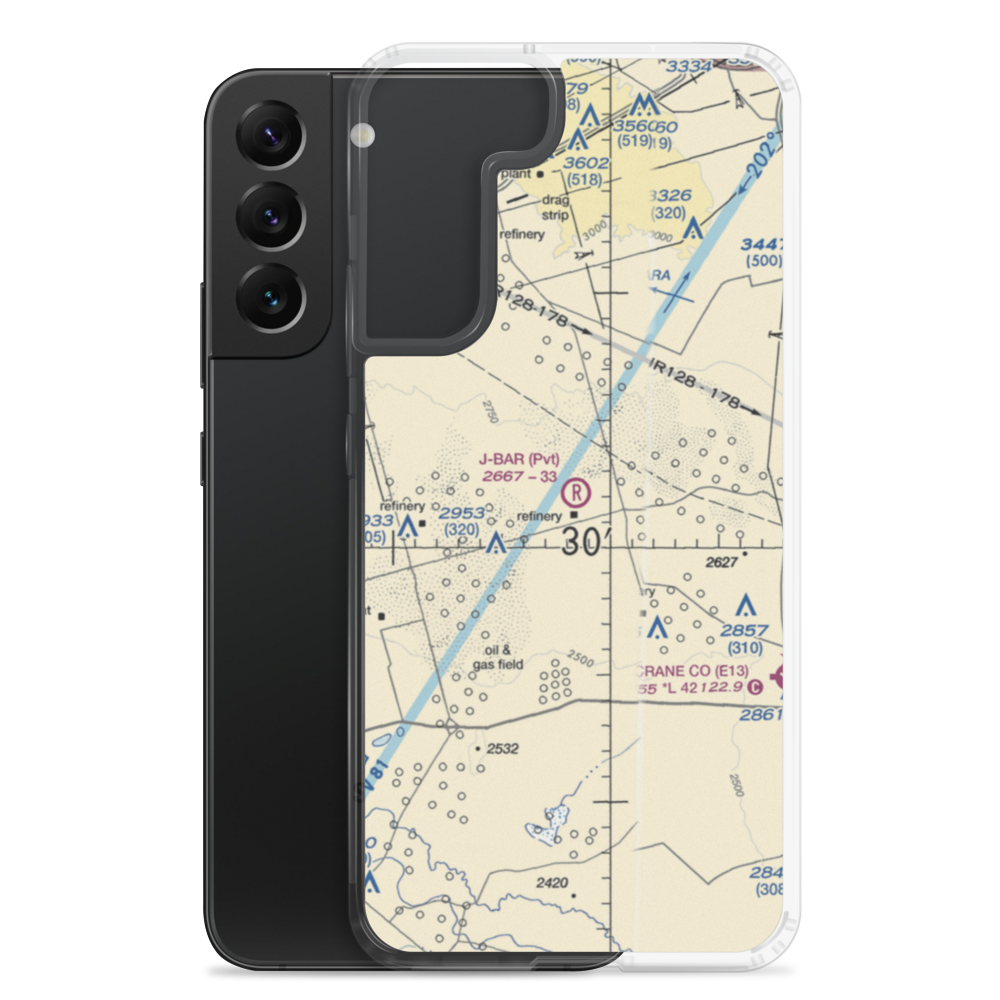 J-Bar Ranch Airport (8TE2) VFR Sectional Samsung Case Samsung Galaxy S22 Plus model shown