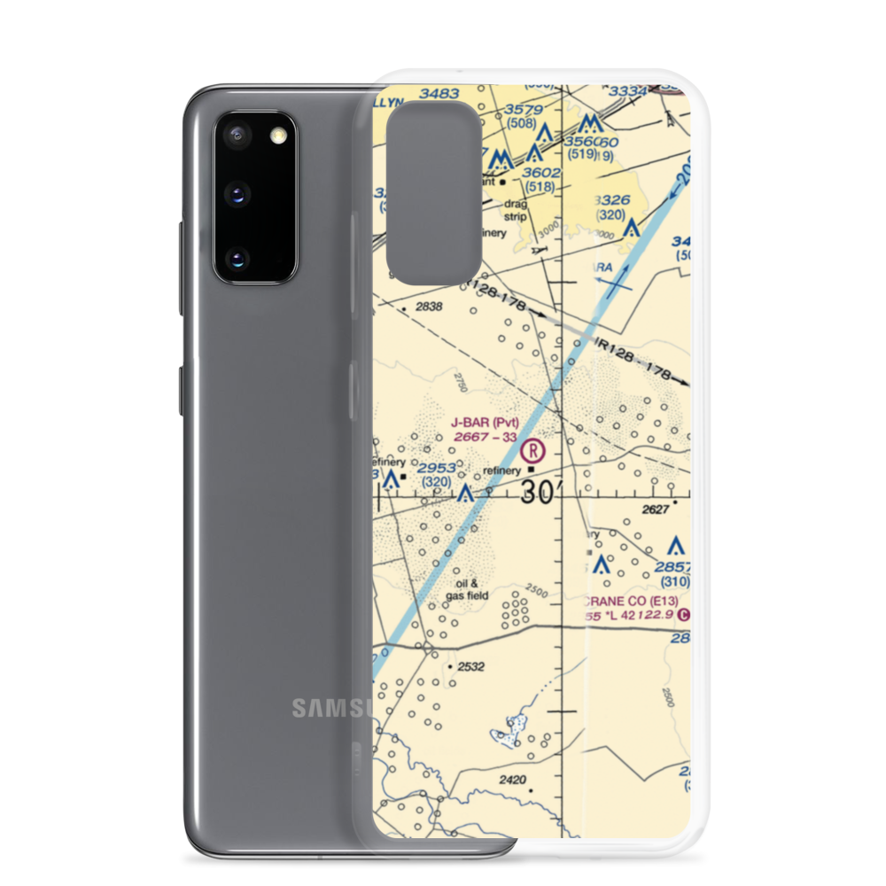 J-Bar Ranch Airport (8TE2) VFR Sectional Samsung Case Samsung Galaxy S20 model shown