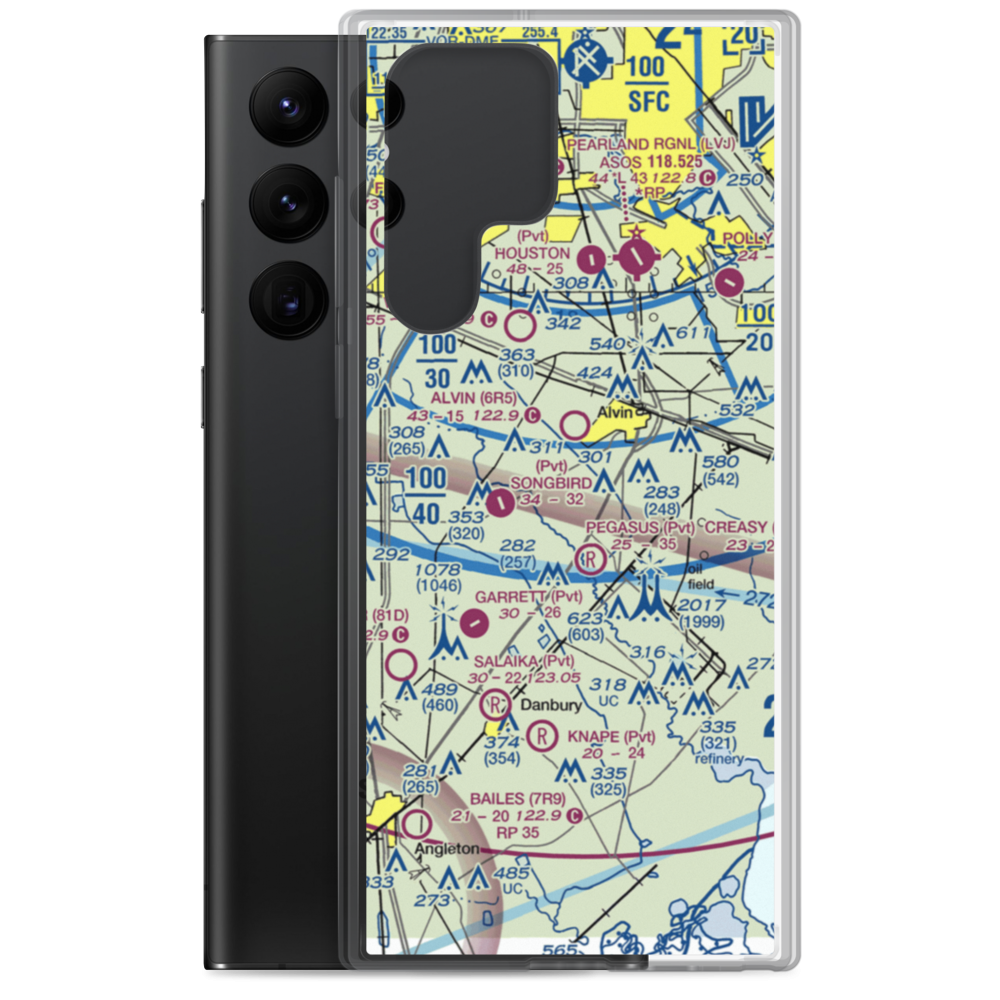 J-D Ranch Airport (3TS3) VFR Sectional Samsung Case Samsung Galaxy S22 Ultra model shown
