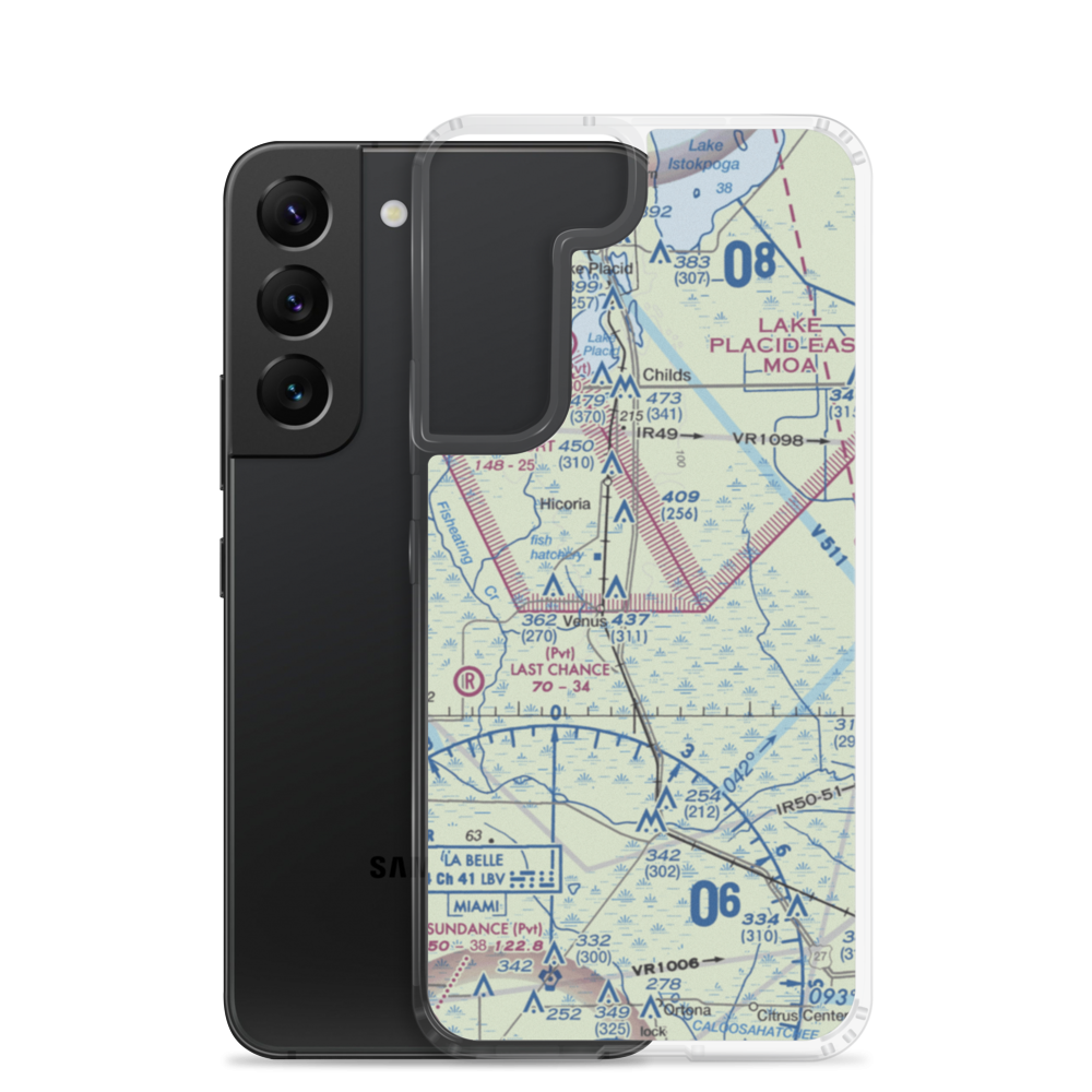 J. H. Hendrie Farms Airport (08FL) VFR Sectional Samsung Case Samsung Galaxy S22 model shown