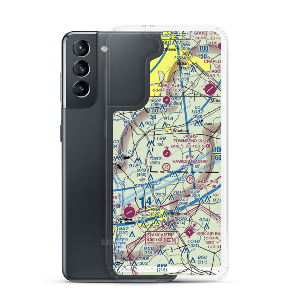 Jaars Townsend Airport (N52) VFR Sectional Samsung Case Samsung Galaxy S21 model shown