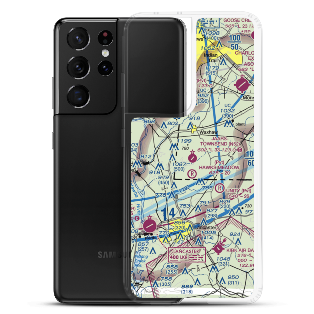 Jaars Townsend Airport (N52) VFR Sectional Samsung Case Samsung Galaxy S21 Ultra model shown