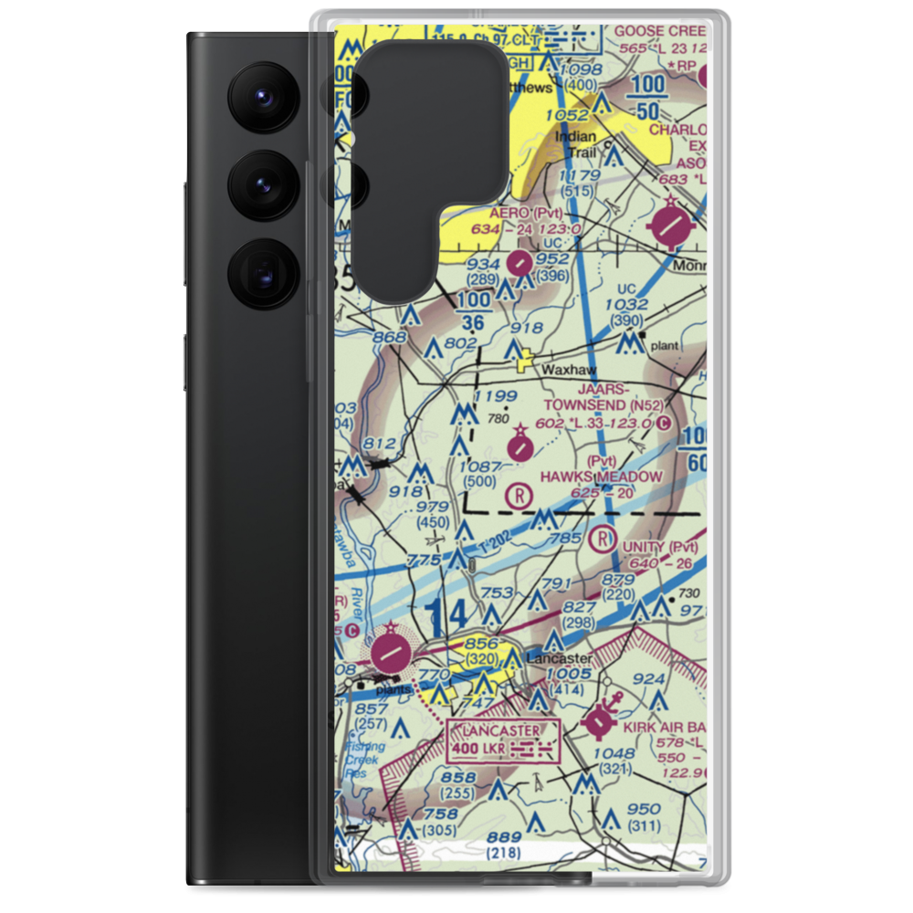 Jaars Townsend Airport (N52) VFR Sectional Samsung Case Samsung Galaxy S22 Ultra model shown