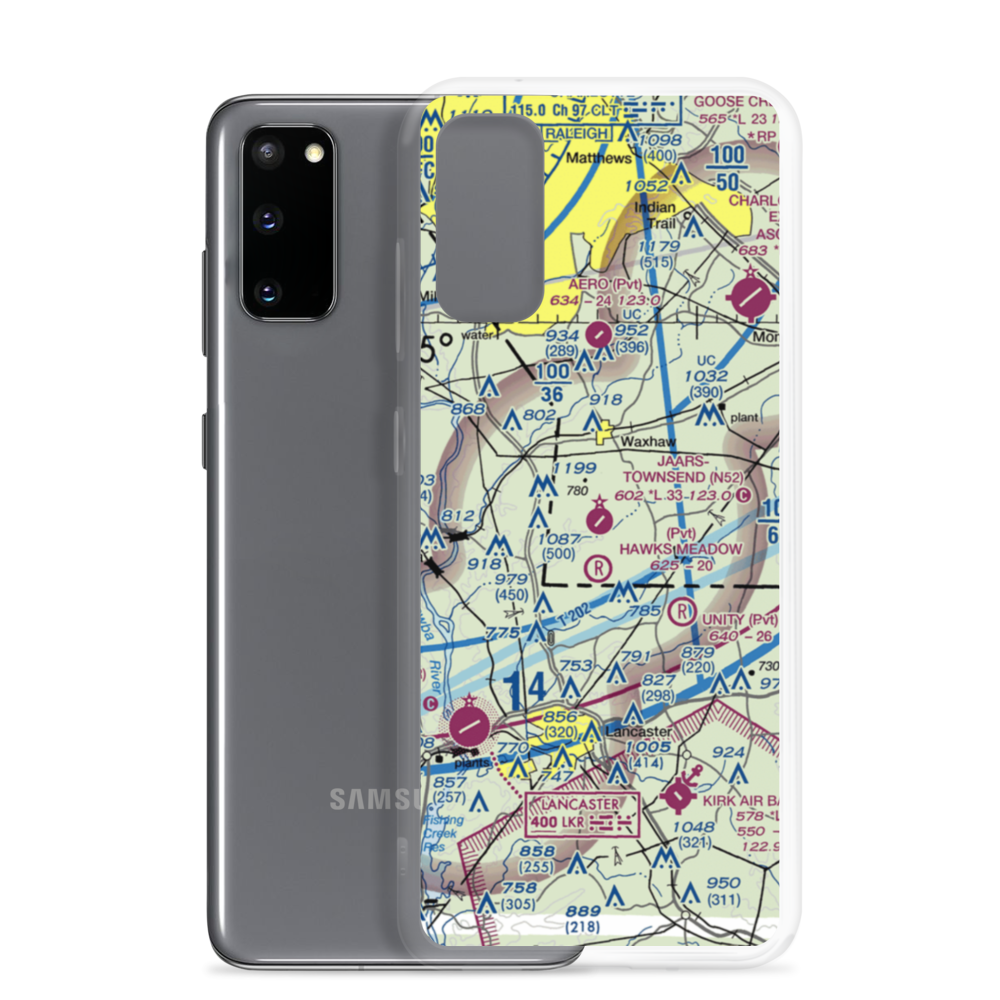 Jaars Townsend Airport (N52) VFR Sectional Samsung Case Samsung Galaxy S20 model shown