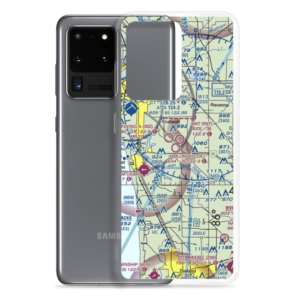 Jablonski Airport (33C) VFR Sectional Samsung Case Samsung Galaxy S20 Ultra model shown