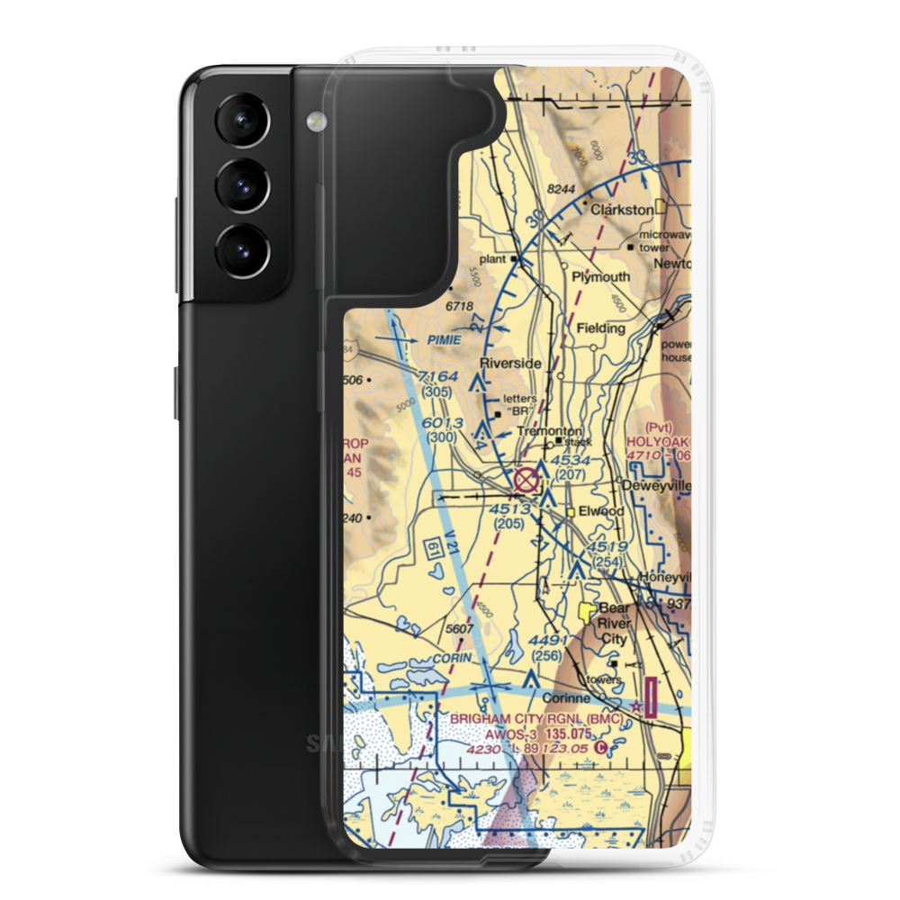 Jack's Airport (UT29) VFR Sectional Samsung Case Samsung Galaxy S21 Plus model shown