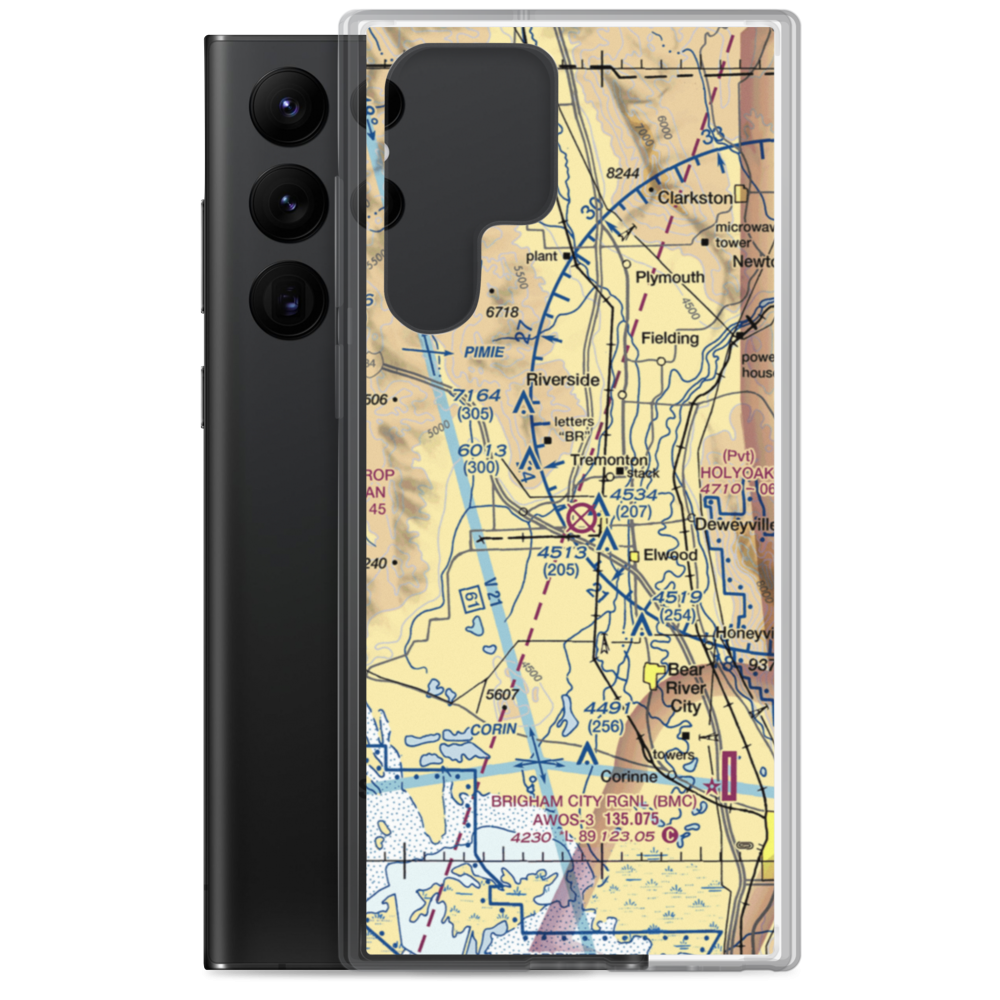 Jack's Airport (UT29) VFR Sectional Samsung Case Samsung Galaxy S22 Ultra model shown