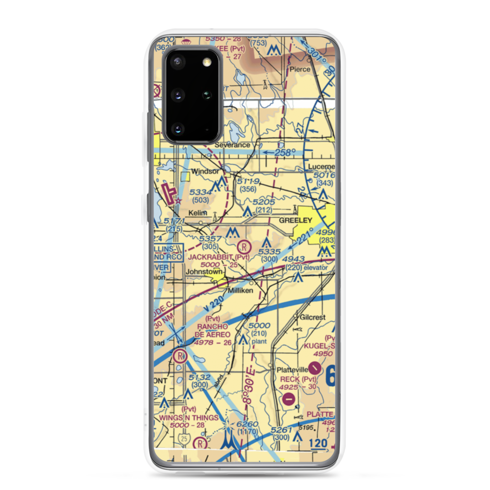 Jackrabbit Strip (2CO3) VFR Sectional Samsung Case Samsung Galaxy S20 Plus model shown