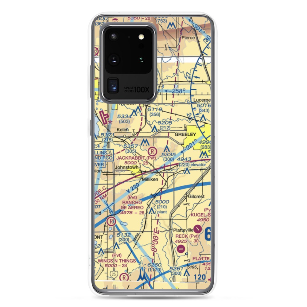 Jackrabbit Strip (2CO3) VFR Sectional Samsung Case Samsung Galaxy S20 Ultra model shown
