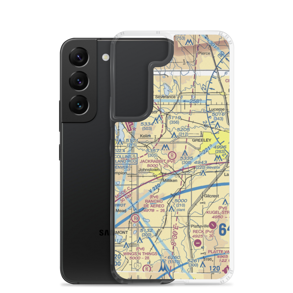 Jackrabbit Strip (2CO3) VFR Sectional Samsung Case Samsung Galaxy S22 model shown