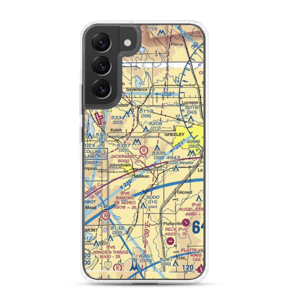 Jackrabbit Strip (2CO3) VFR Sectional Samsung Case Samsung Galaxy S22 Plus model shown