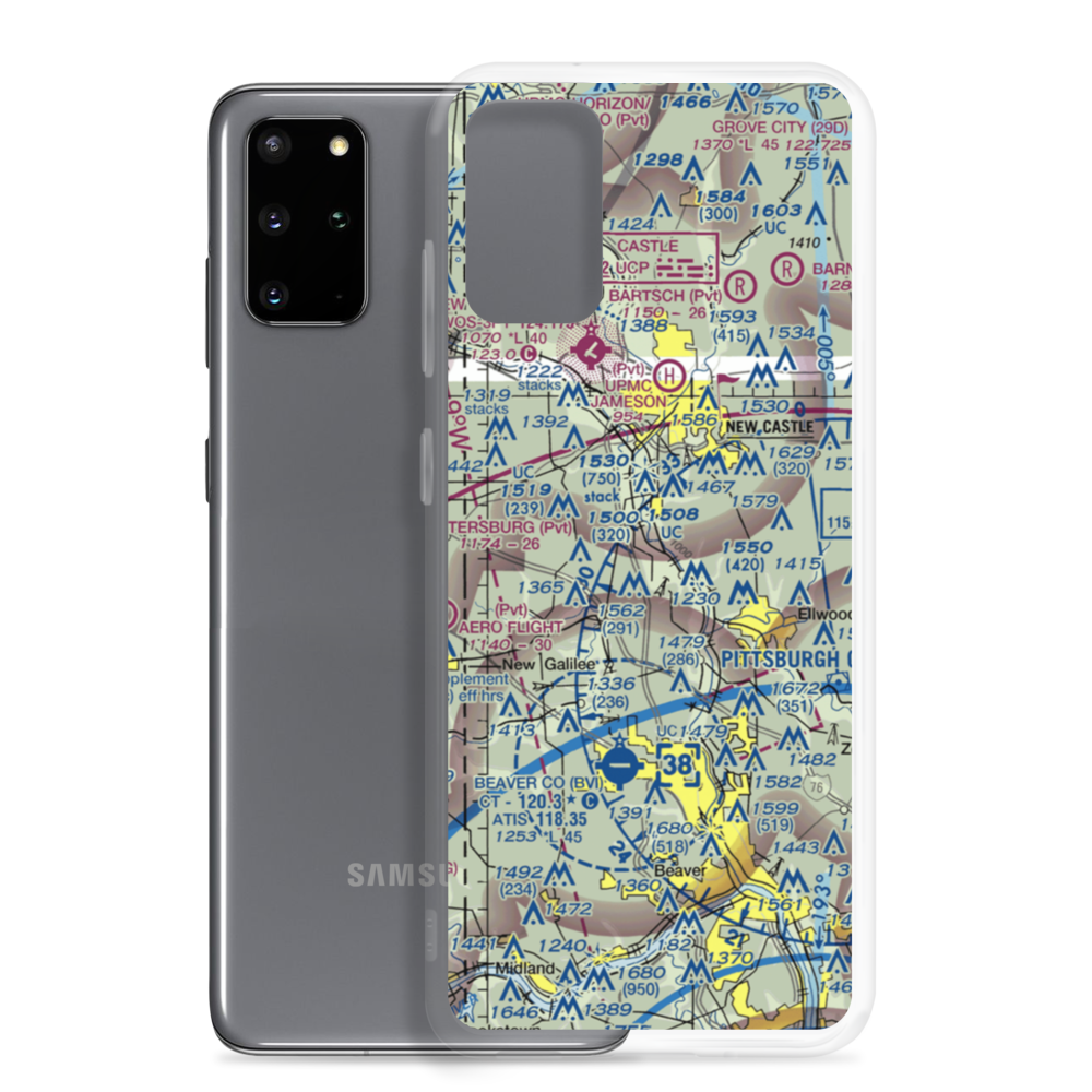 Jackson Airport (PN68) VFR Sectional Samsung Case Samsung Galaxy S20 Plus model shown