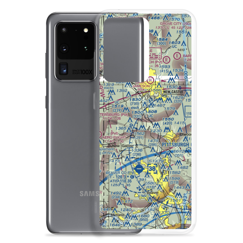 Jackson Airport (PN68) VFR Sectional Samsung Case Samsung Galaxy S20 Ultra model shown