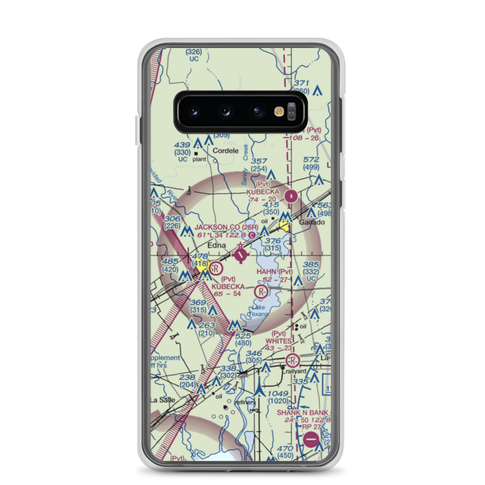 Jackson County Airport (26R) VFR Sectional Samsung Case Samsung Galaxy S10 model shown