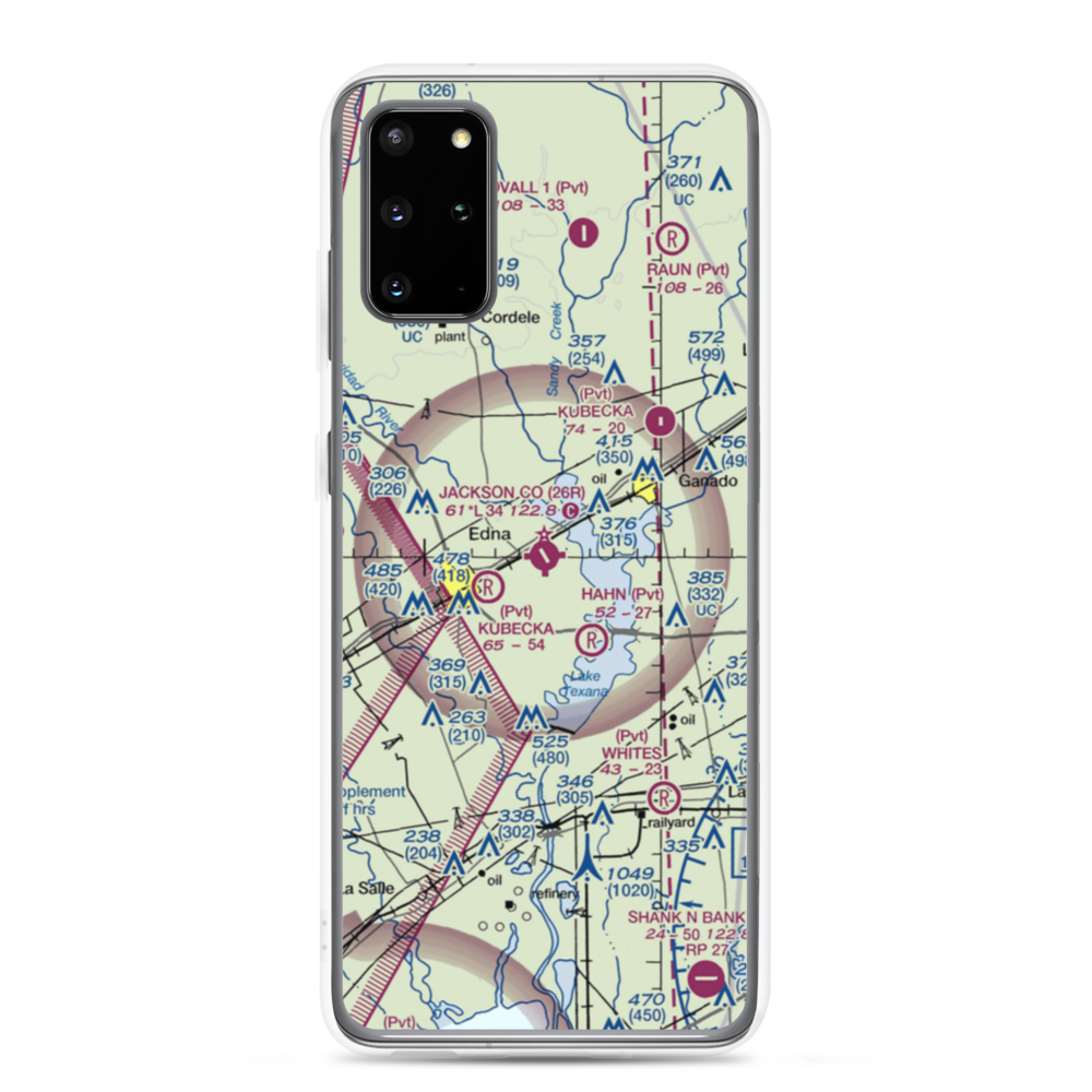 Jackson County Airport (26R) VFR Sectional Samsung Case Samsung Galaxy S20 Plus model shown