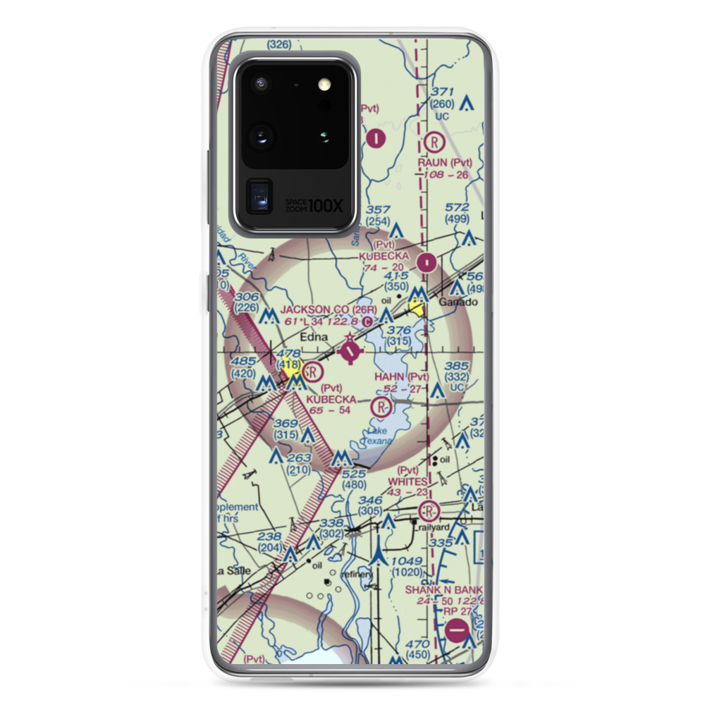 Jackson County Airport (26R) VFR Sectional Samsung Case Samsung Galaxy S20 Ultra model shown
