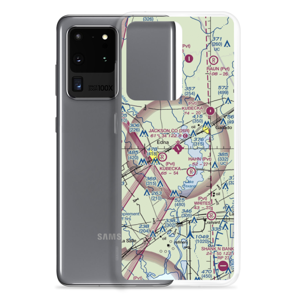 Jackson County Airport (26R) VFR Sectional Samsung Case Samsung Galaxy S20 Ultra model shown