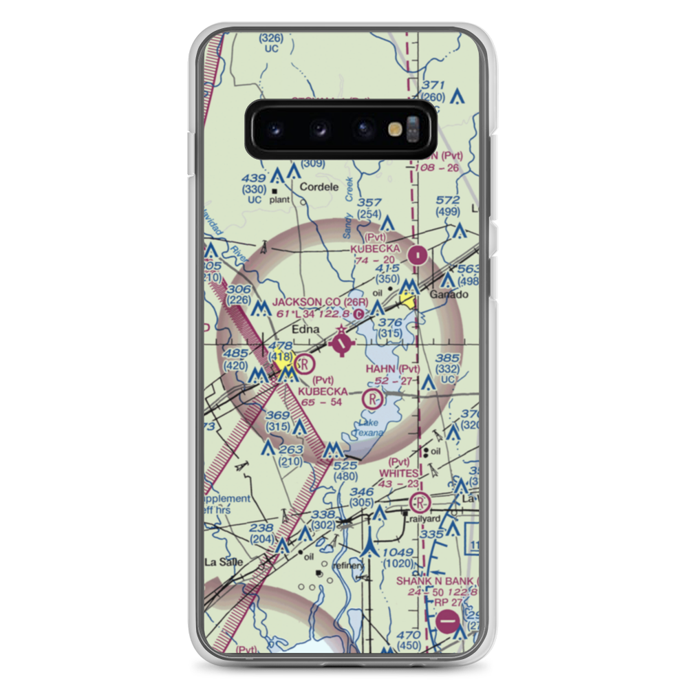 Jackson County Airport (26R) VFR Sectional Samsung Case Samsung Galaxy S10+ model shown