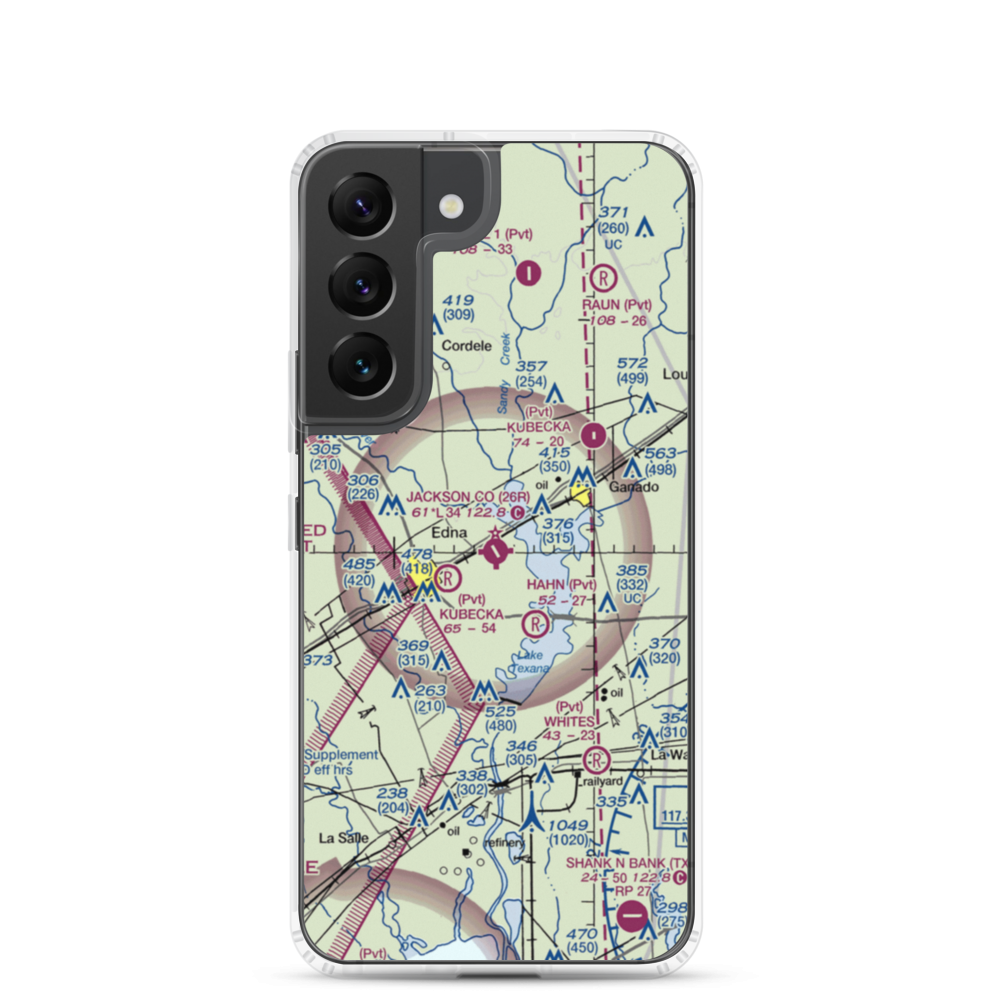 Jackson County Airport (26R) VFR Sectional Samsung Case Samsung Galaxy S22 model shown