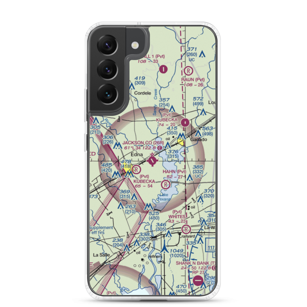 Jackson County Airport (26R) VFR Sectional Samsung Case Samsung Galaxy S22 Plus model shown