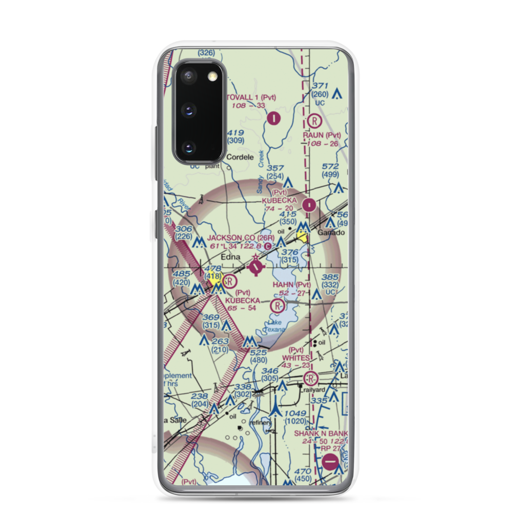 Jackson County Airport (26R) VFR Sectional Samsung Case Samsung Galaxy S20 model shown