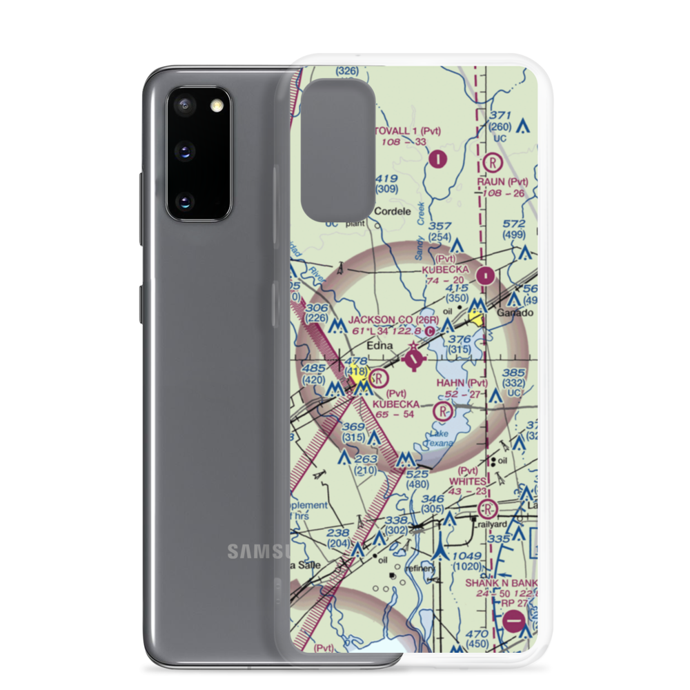 Jackson County Airport (26R) VFR Sectional Samsung Case Samsung Galaxy S20 model shown