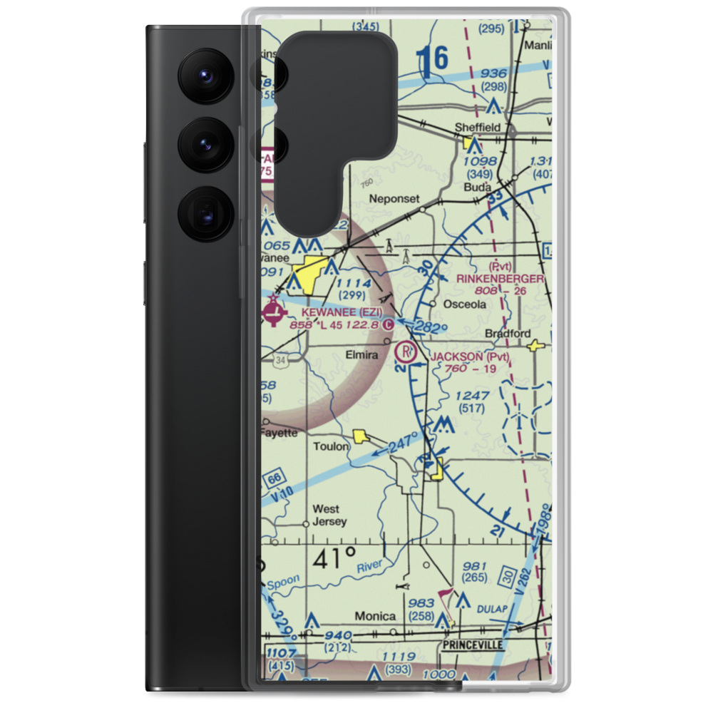 Jackson Field (2IS3) VFR Sectional Samsung Case Samsung Galaxy S22 Ultra model shown