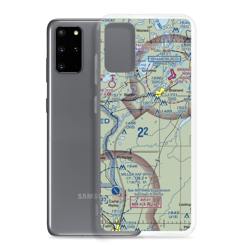 Jackson Field (MN17) VFR Sectional Samsung Case Samsung Galaxy S20 Plus model shown