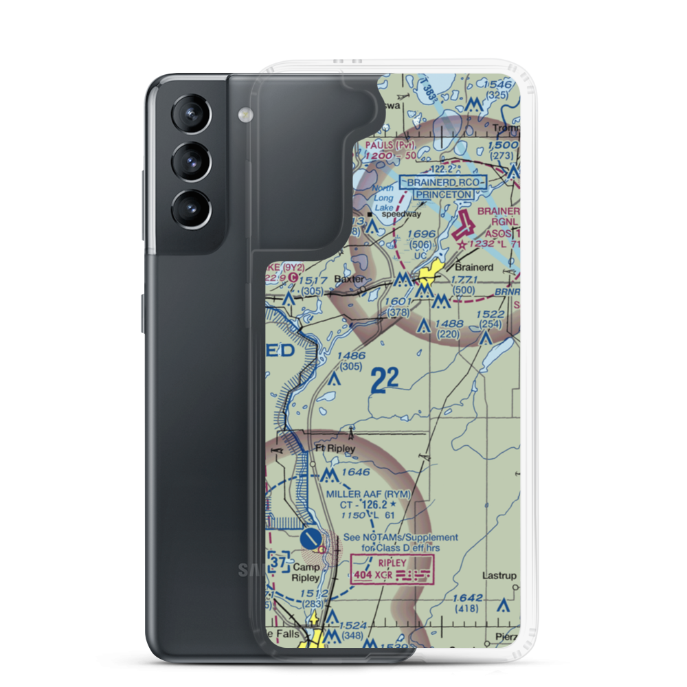 Jackson Field (MN17) VFR Sectional Samsung Case Samsung Galaxy S21 model shown