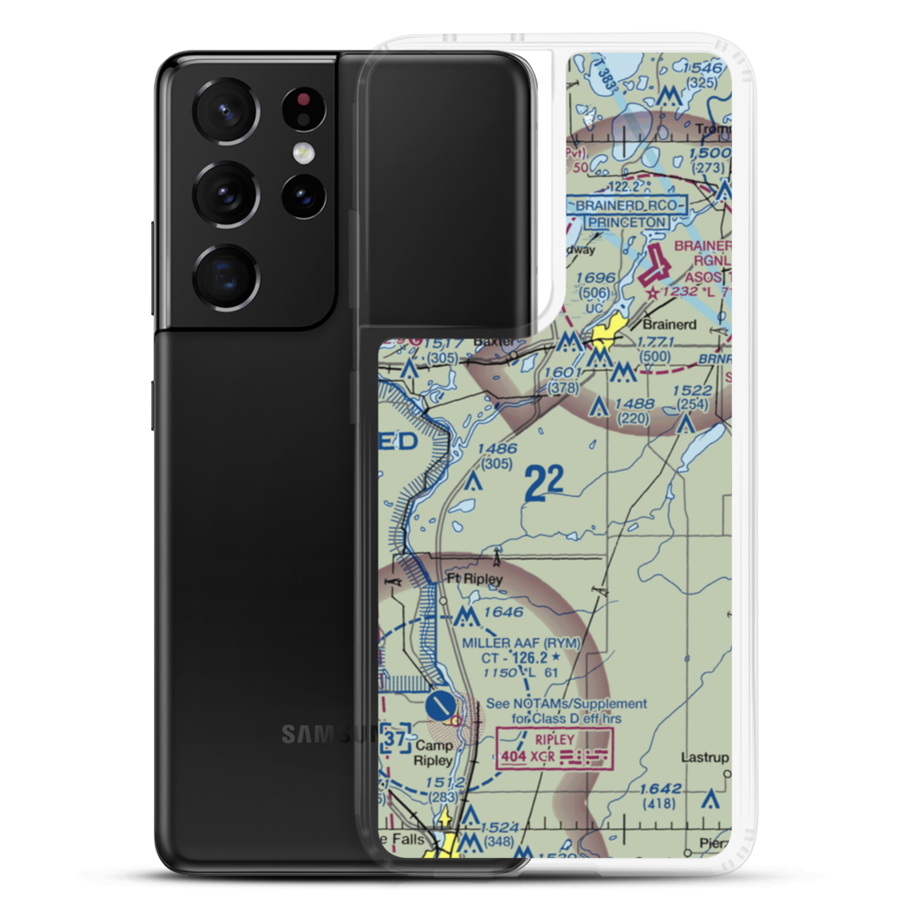 Jackson Field (MN17) VFR Sectional Samsung Case Samsung Galaxy S21 Ultra model shown