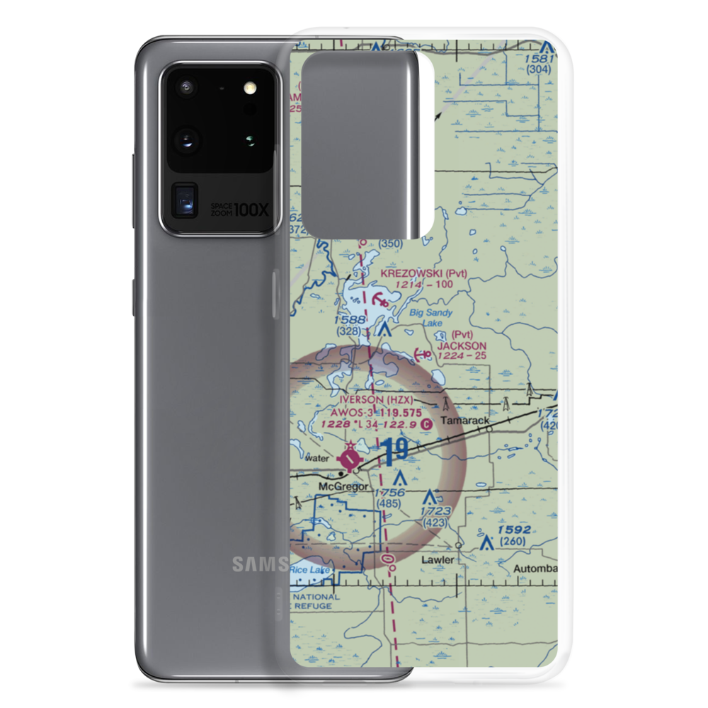 Jackson Seaplane Base (MN61) VFR Sectional Samsung Case Samsung Galaxy S20 Ultra model shown