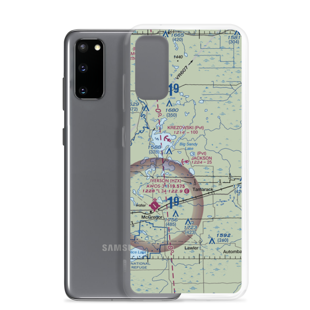 Jackson Seaplane Base (MN61) VFR Sectional Samsung Case Samsung Galaxy S20 model shown