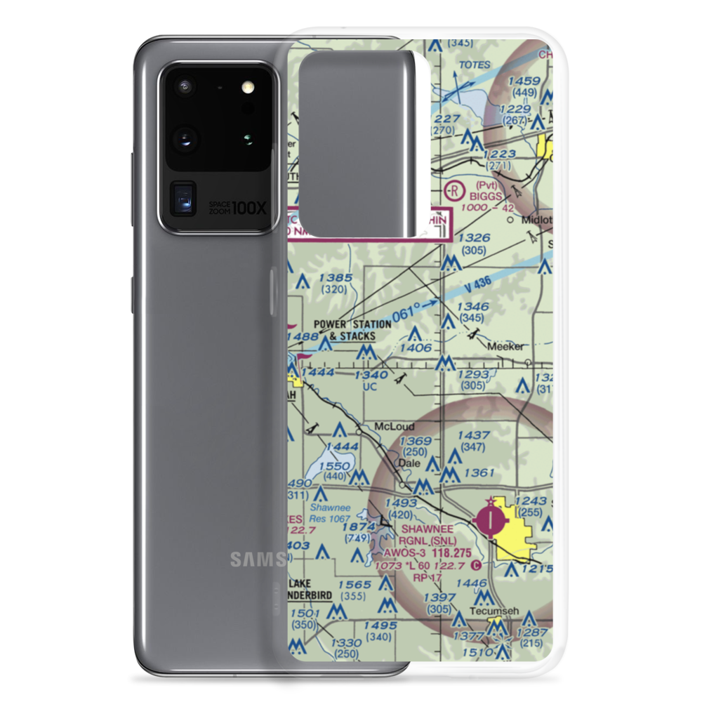Jacktown Airport (OK00) VFR Sectional Samsung Case Samsung Galaxy S20 Ultra model shown