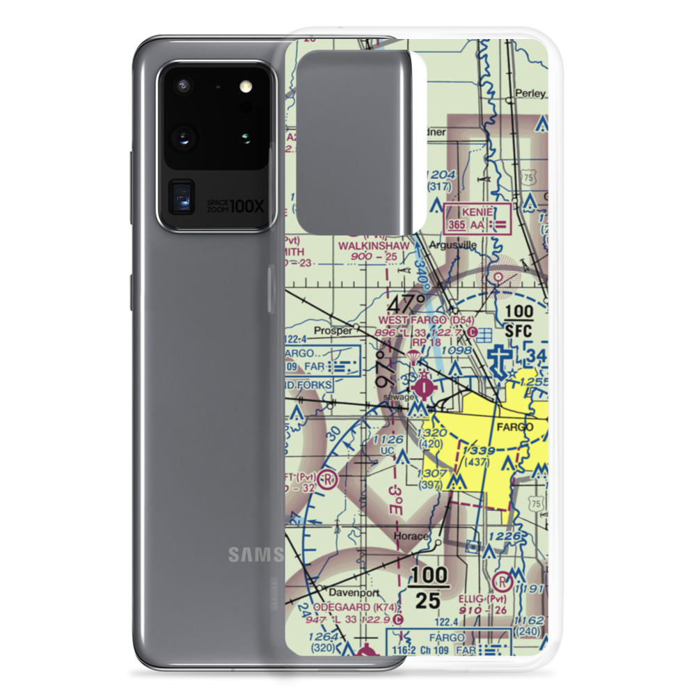 Jacob Gust Airport (NA17) VFR Sectional Samsung Case Samsung Galaxy S20 Ultra model shown